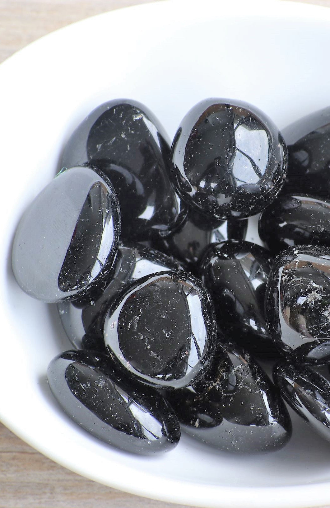 Black Tourmaline Tumbled Stones A Grade